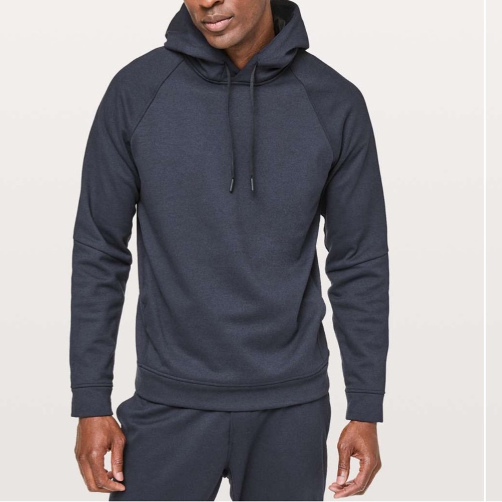 Lululemon men’s City Sweat Pullover Hoodie *Thermo
Heathered Nautical Navy